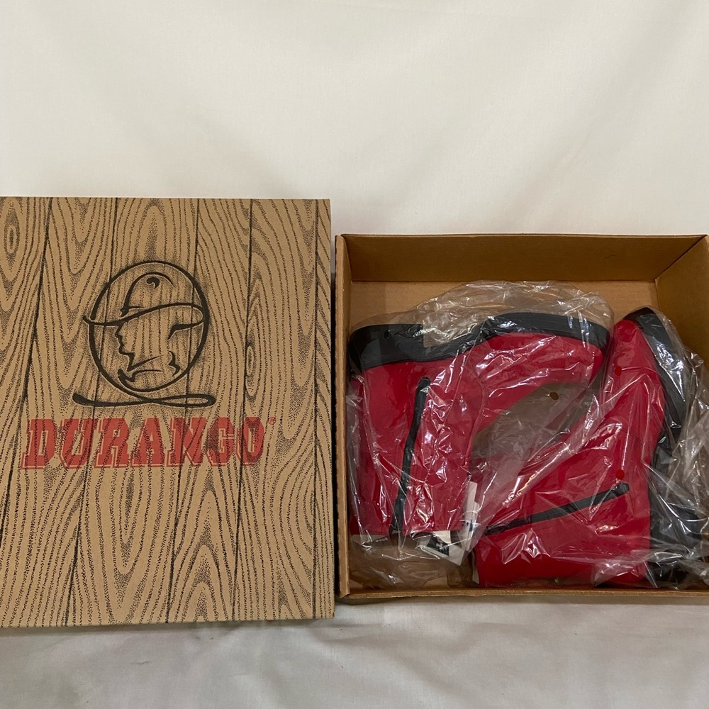Durango Women’s Red Suede Zip Platform Boots - Size 7 - Picture 5 of 5
